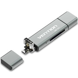 Vention Lector de tarjetas externo USB 2.0 CCJH0 Gris
